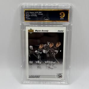 1991 Upper Deck French Wayne Gretzky #437 Graded 9 Mint HOF Los Angeles Kings